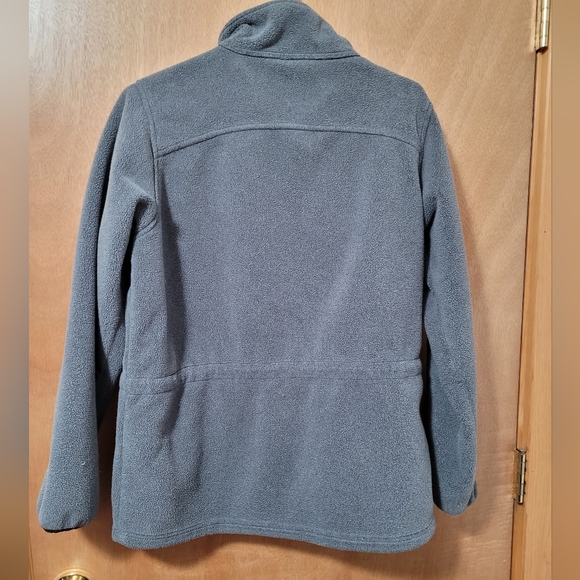 L.L. Bean Long Sleeve Gray Fleece Full Zip Jacket Small - Picture 3 of 9
